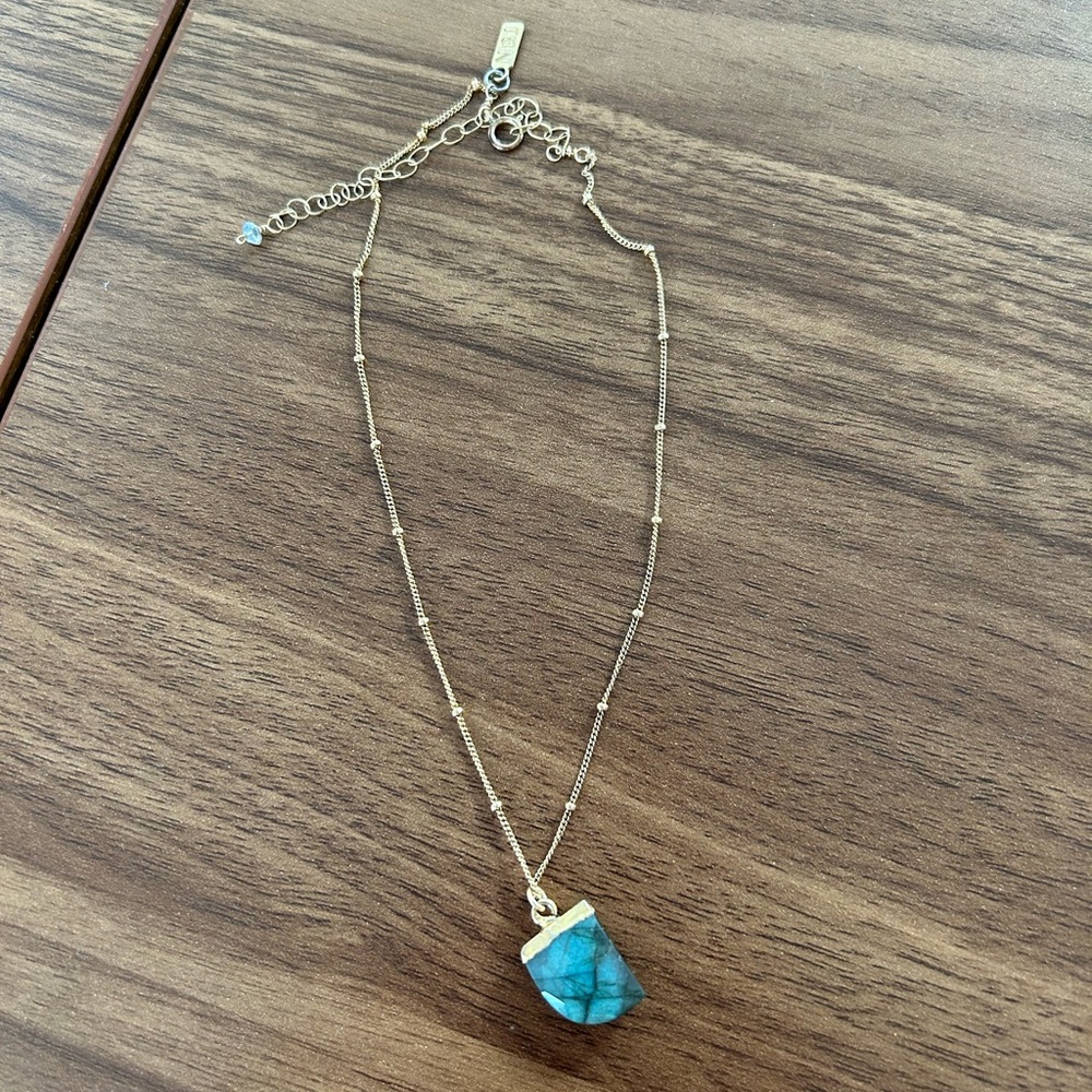 Blue stone necklace